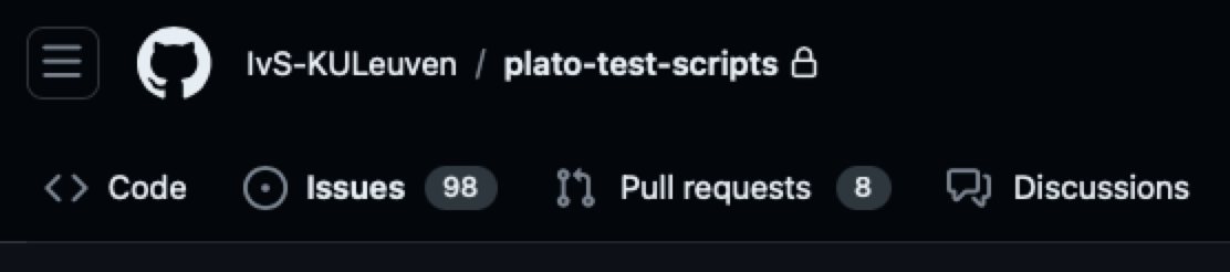 github issues button