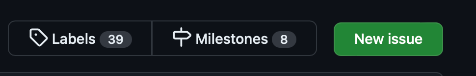 github new issue button
