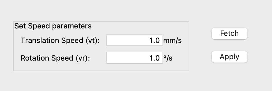 hexapod ui speed